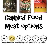 canned meats in the prepper's pantry