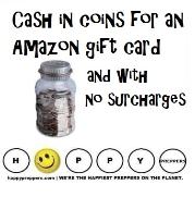 How to cash in coins for an Amazon Gift card
