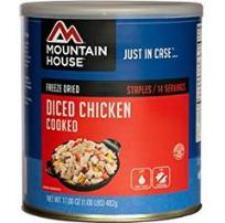 Mountain House freeze dried chicken dices