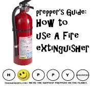 Prepper's guide on how to use a fire extinguisher