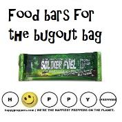 Survival food bars for the bugout bag