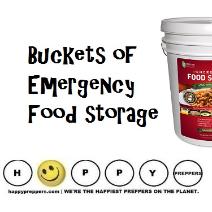 Emergency buckets of food