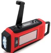 Earthquake preparations hand crank radio