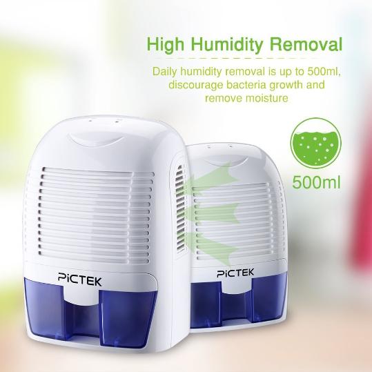 Humidity removal with Pictek dehumidifier