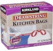 Kirkland draw-string kitchen bags