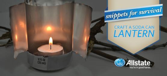 Allstate Blog shows you how to make a survival lantern