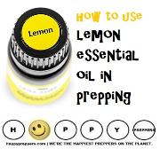 How to use lemon essential oil in prepping