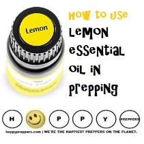 How to use lemon essential oil in prepping