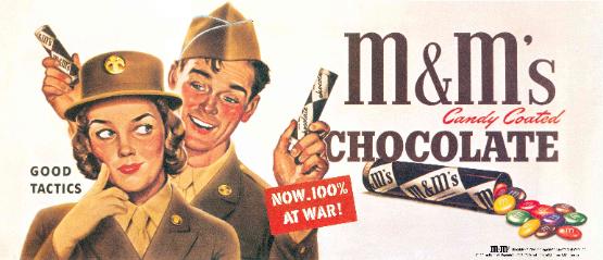 Chocolate poster for World War II