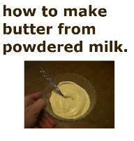 How to make butter from powdered mil