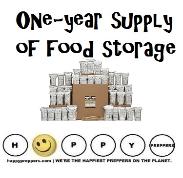 One year supply of food storage