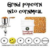 Grind Popcorn into cornmeal