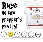 Rice in the prepper's pantry