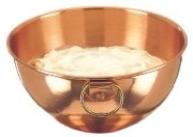 Solid copper bowl