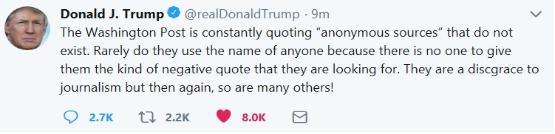 Trump Quote on Washington Post