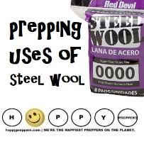 Prepping uses of steel wool