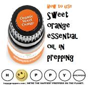 How to use sweet orange essential oil in prepping