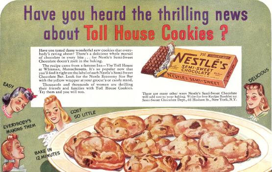 Toll House cookie history