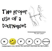 The proper use of a tourniquet