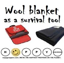 Wool blanket as a survival tool
